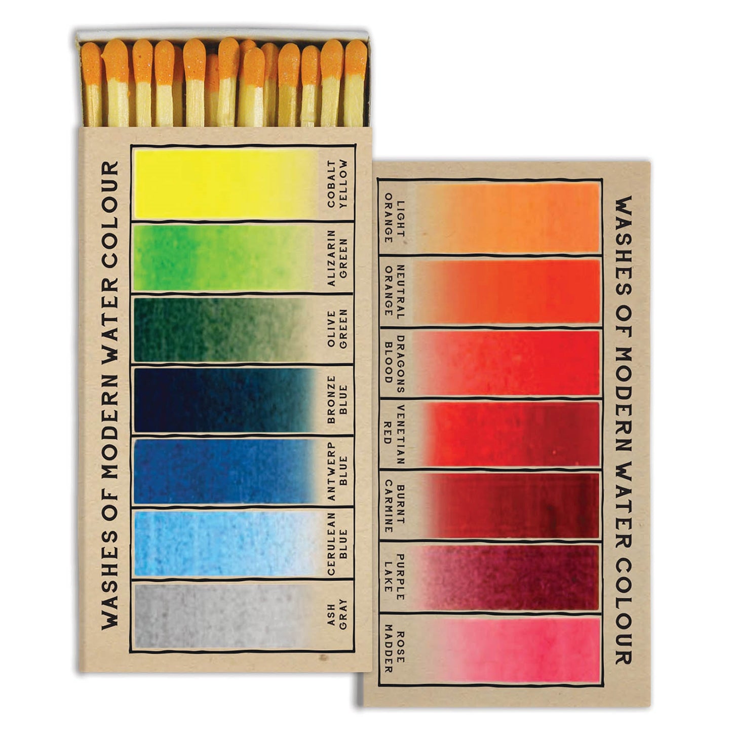 Matches - Watercolor Swatches - Matches by Carlyle Avenue