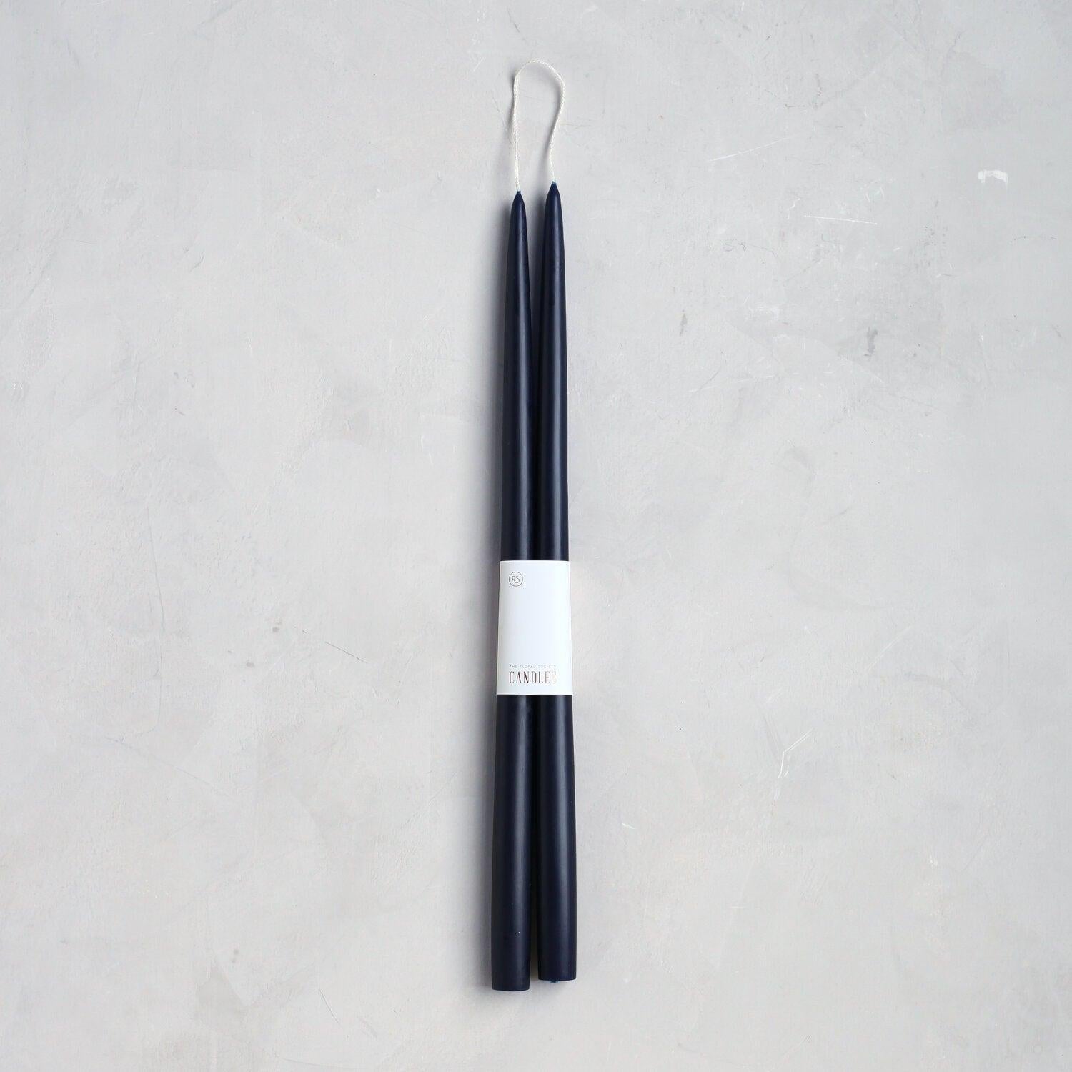 Pair of Taper Candles - Midnight