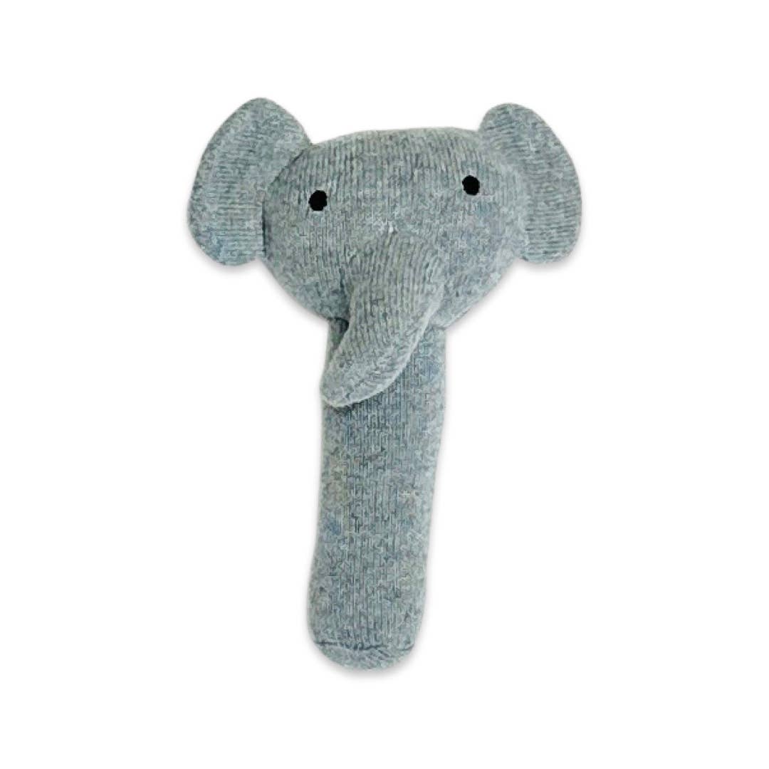 Elephant - Organic Cotton Knit Rattle