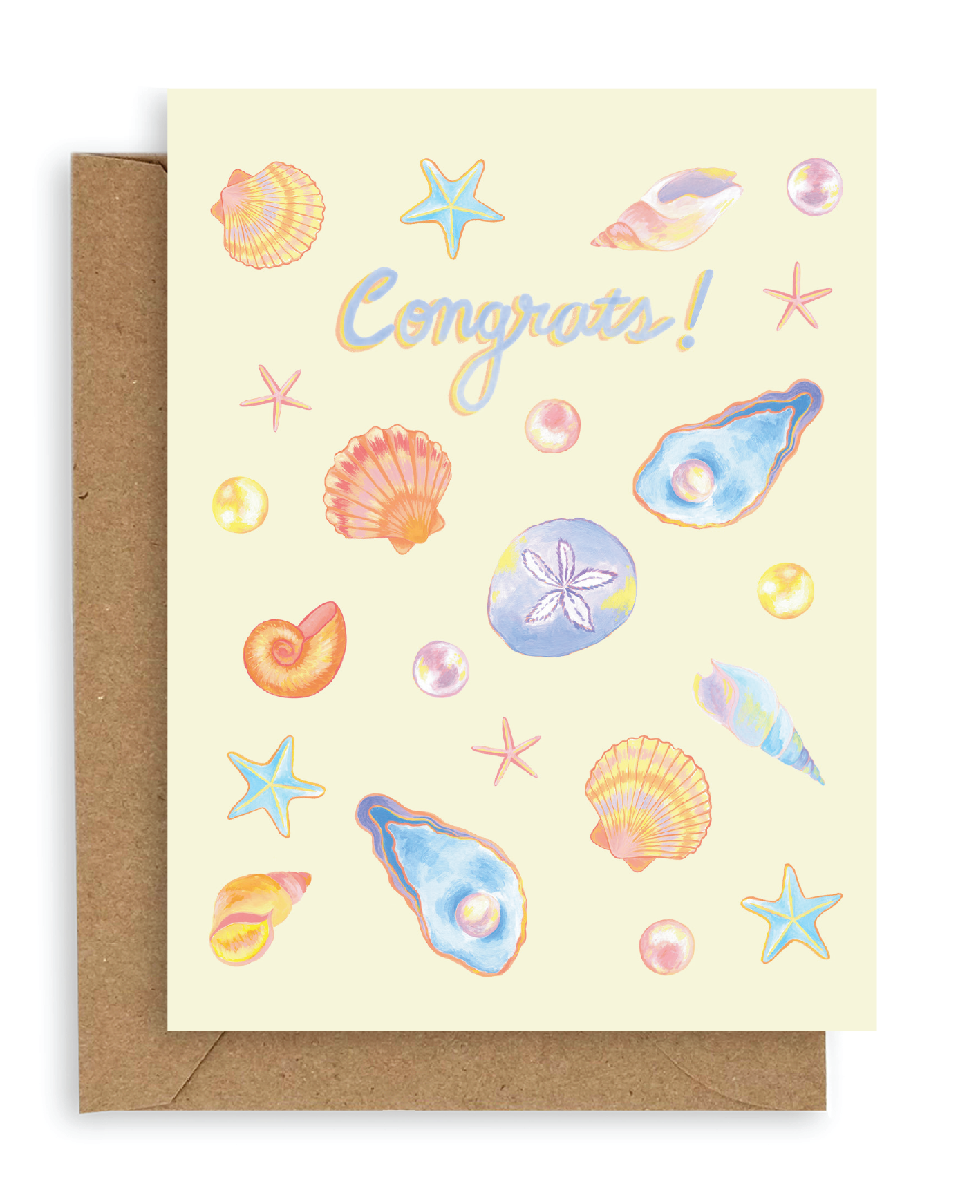 Shells Congrats Card - by Carlyle Avenue