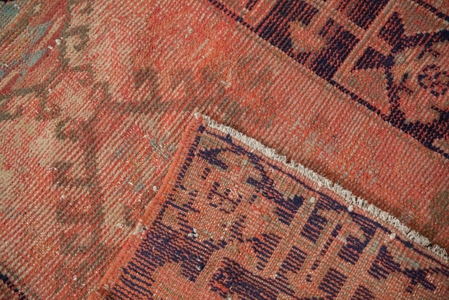 Small Vintage Distressed Oushak Square Rug - Rug by Carlyle Avenue