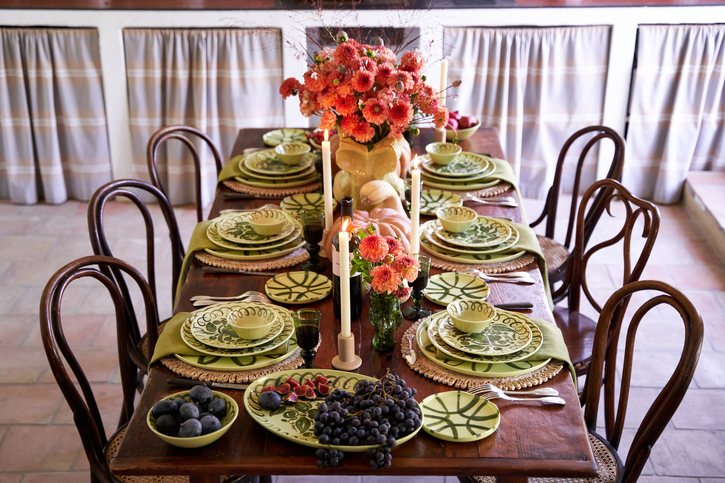Amalfi Dinner Plate Lime - 10.6" Diameter