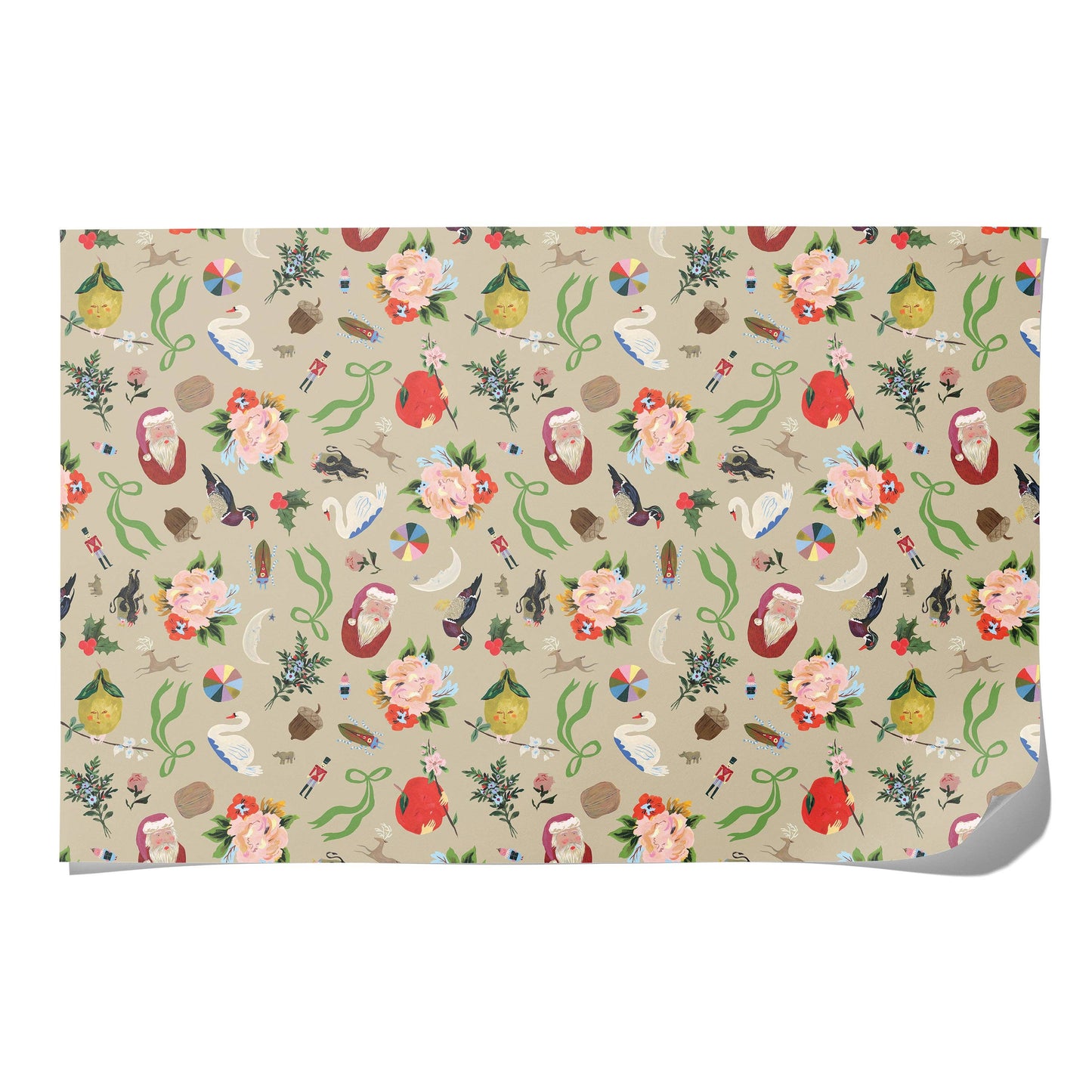 Merry Christmas to You wrapping paper: Roll of 3 Sheets