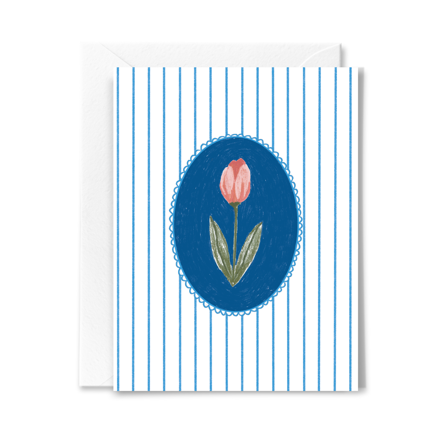 Striped Tulip Card - by Carlyle Avenue