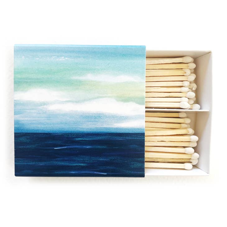 Watercolor Ocean Matches - Matches by Carlyle Avenue