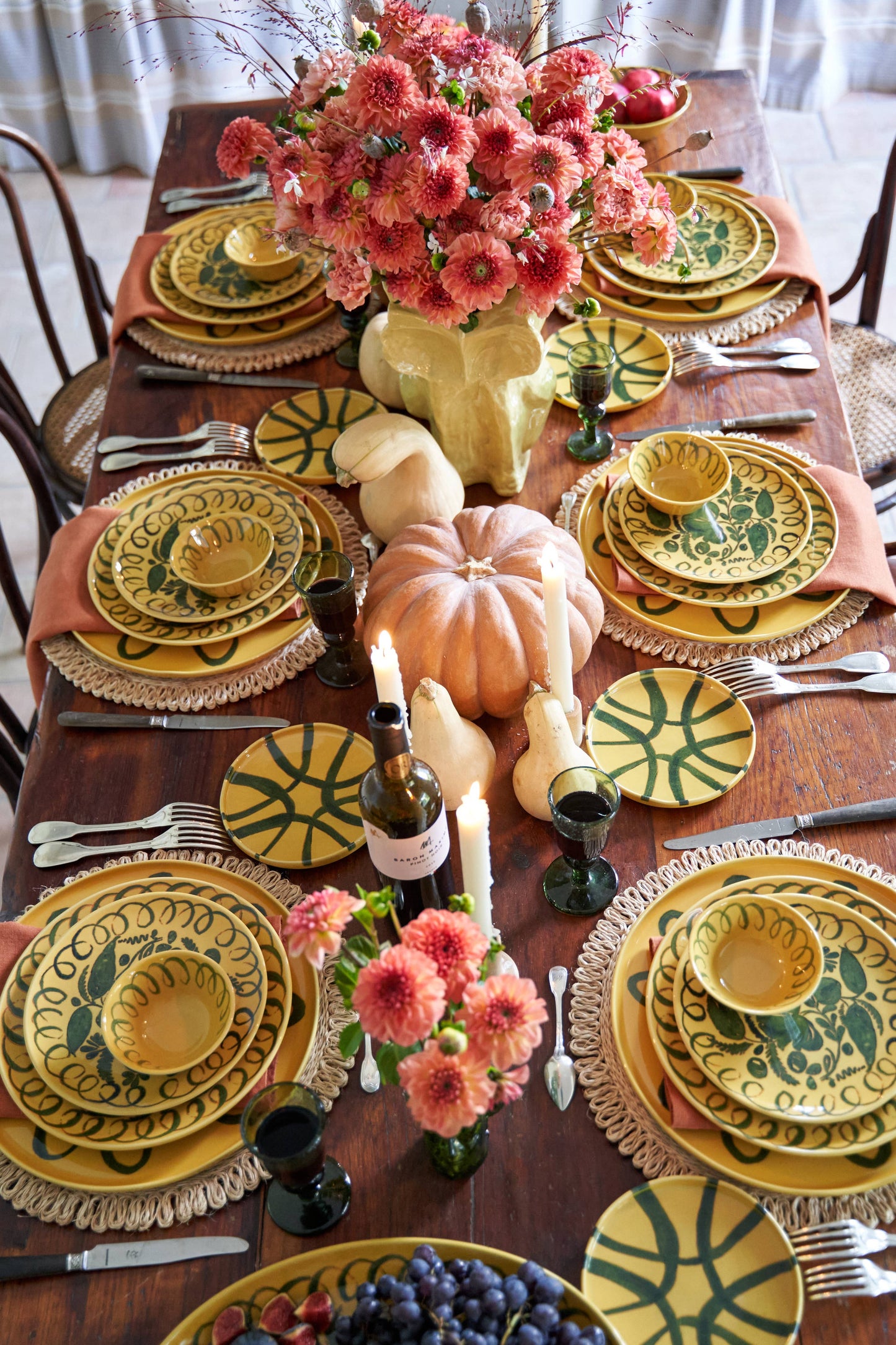 Amalfi Dinner Plate Mustard - 10.6" Diameter