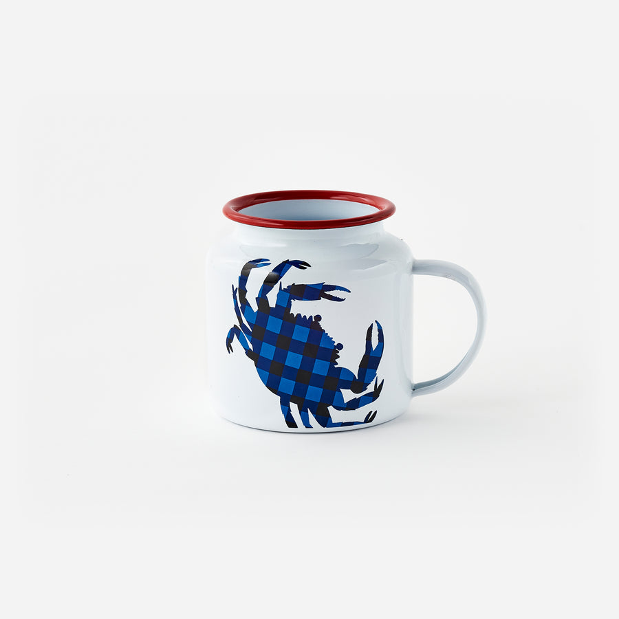 Crab Enamel Mug - Set of 6