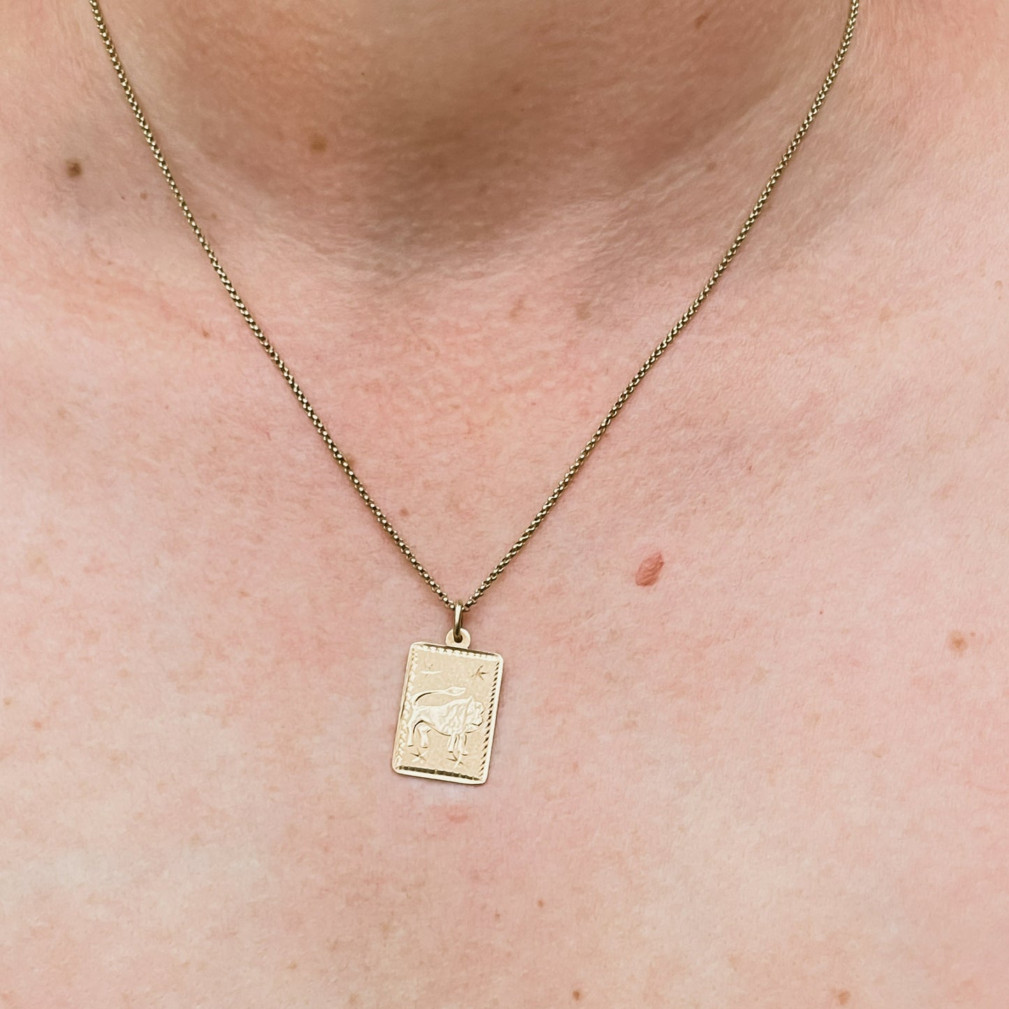 14k Leo Starburst Tarot Pendant - Jewelry by Carlyle Avenue