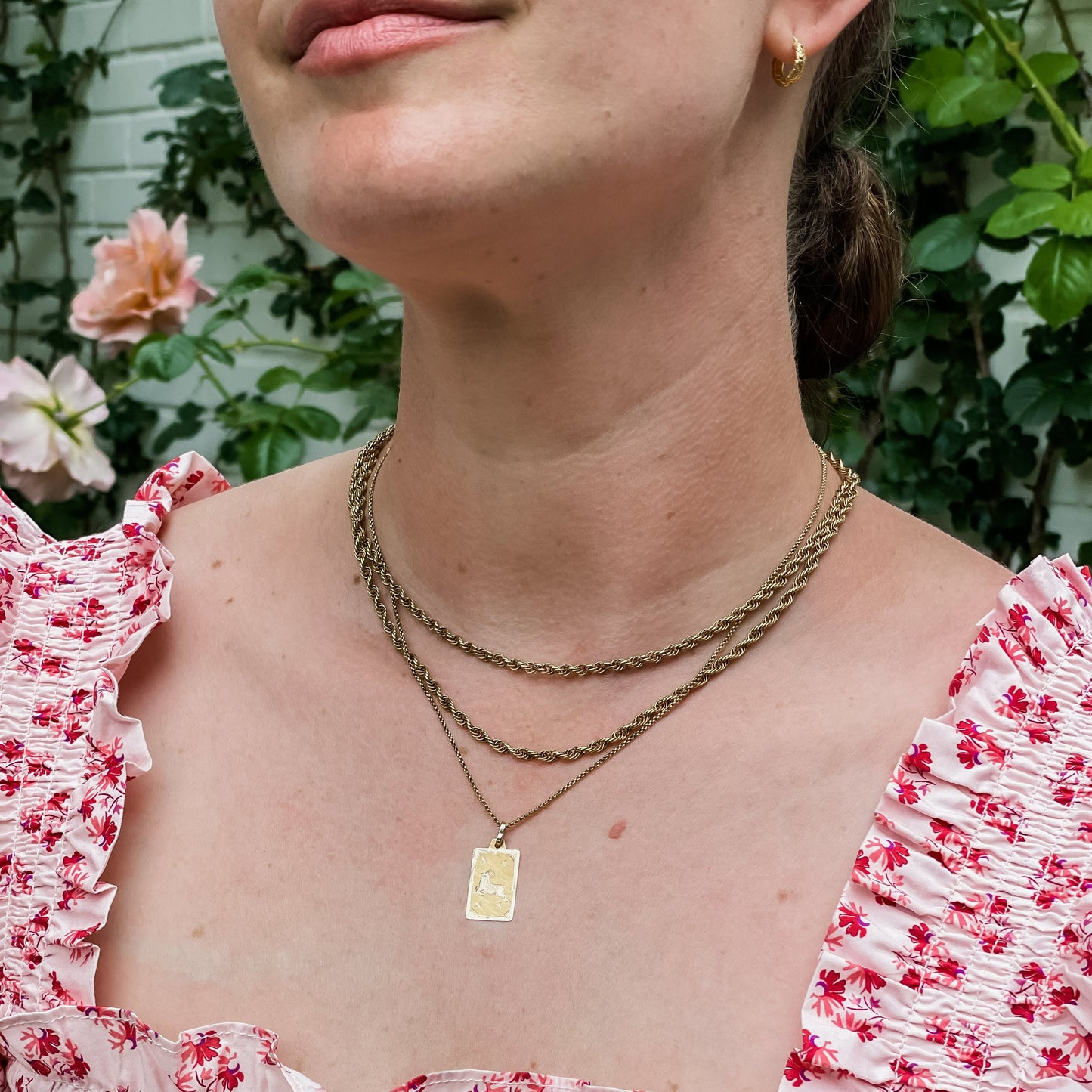 14k Aries Starburst Tarot Pendant - Jewelry by Carlyle Avenue