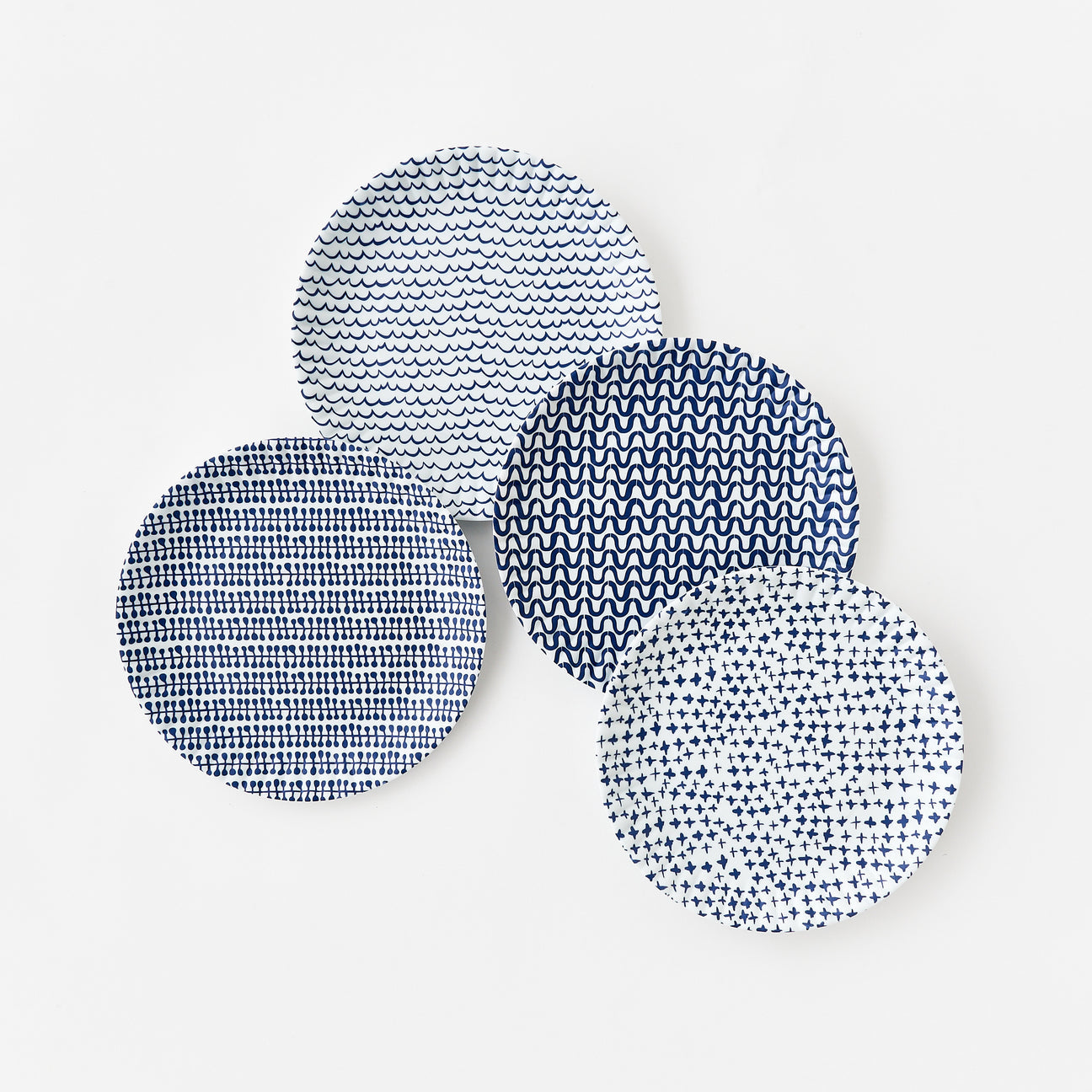 Geometric "Paper" Plate - Set of 4