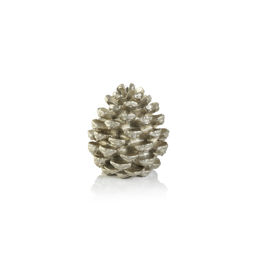 Decorative Pine Cone - Silver 6.5" - Christmas Decor by Carlyle Avenue