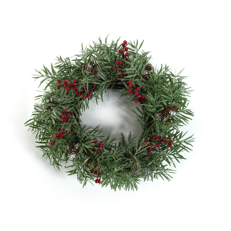California Pepper Wreath - 19.5" - Christmas Decor by Carlyle Avenue