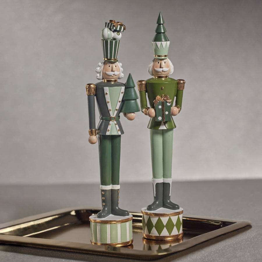 Zodax Clarence Nutcracker Soldier w/ Tree Figurine Zodax Clarence Nutcracker Soldier w/ Tree Figurine