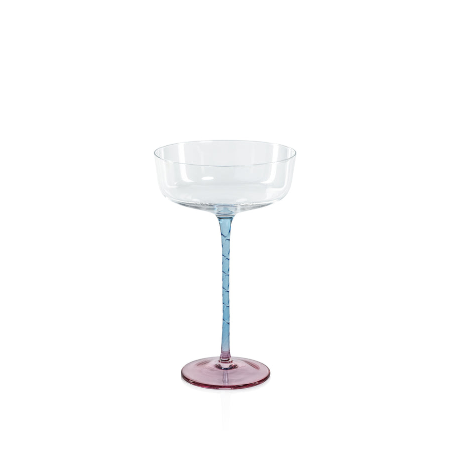 Vicenza Glassware - Pink and Blue - Drinkware Sets by Carlyle Avenue