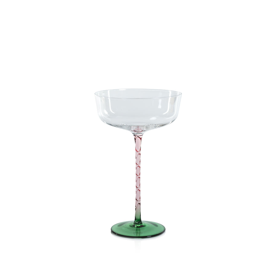 Vicenza Glassware - Green and Pink - Drinkware Sets by Carlyle Avenue