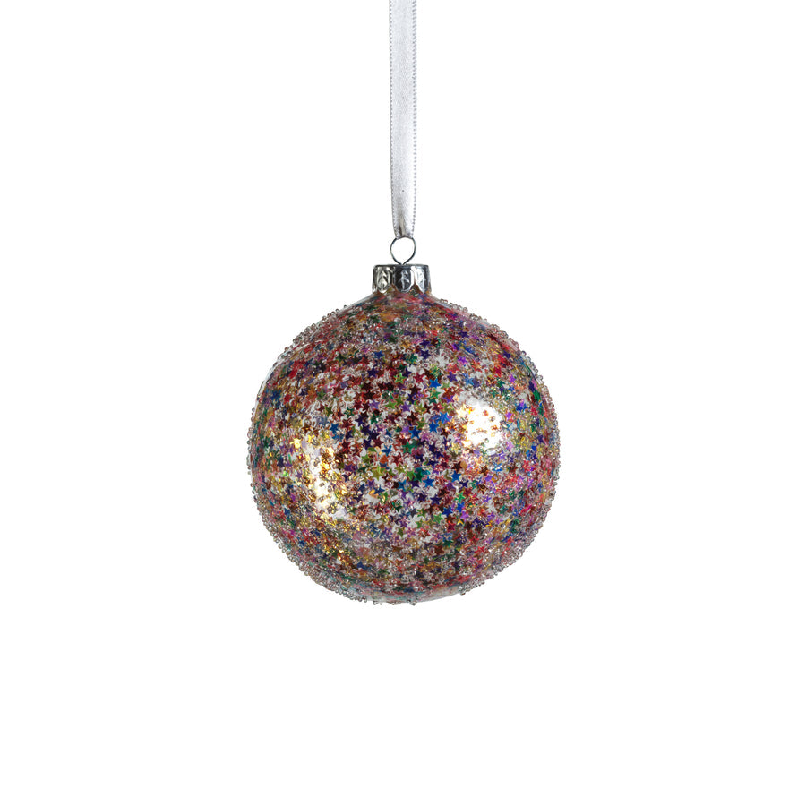 Confetti Glass Ball Ornament - Multi Bright - Ornaments by Carlyle Avenue