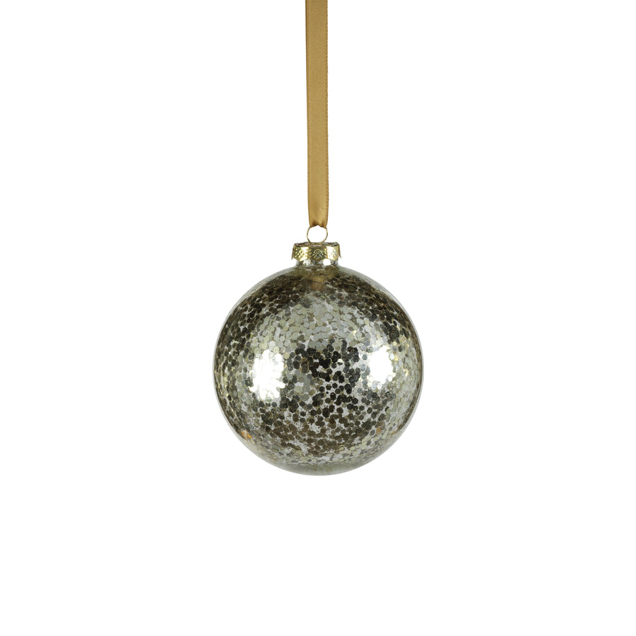 Confetti Glass Ball Ornament - Gold - Ornaments by Carlyle Avenue