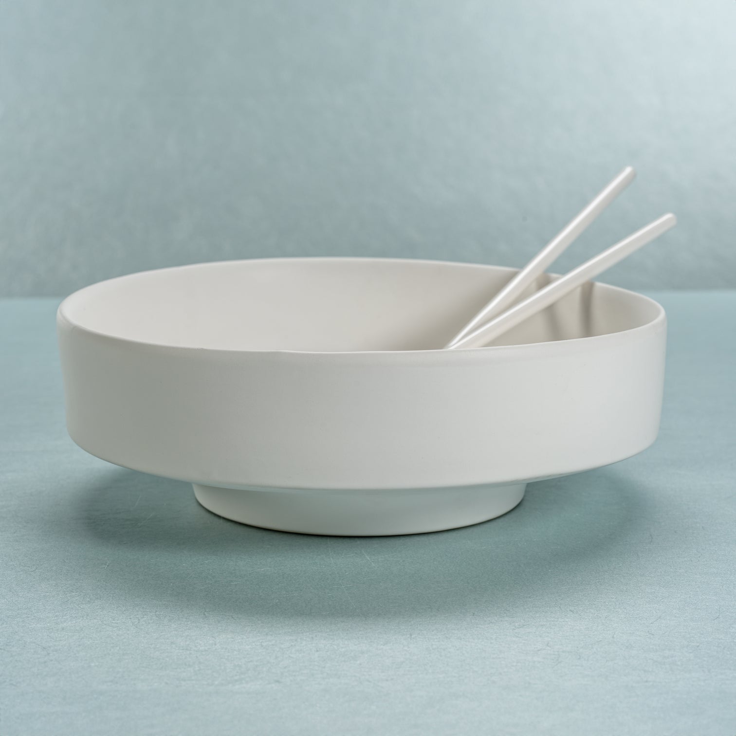 Côte d'Azur White Ceramic Centerpiece Bowl