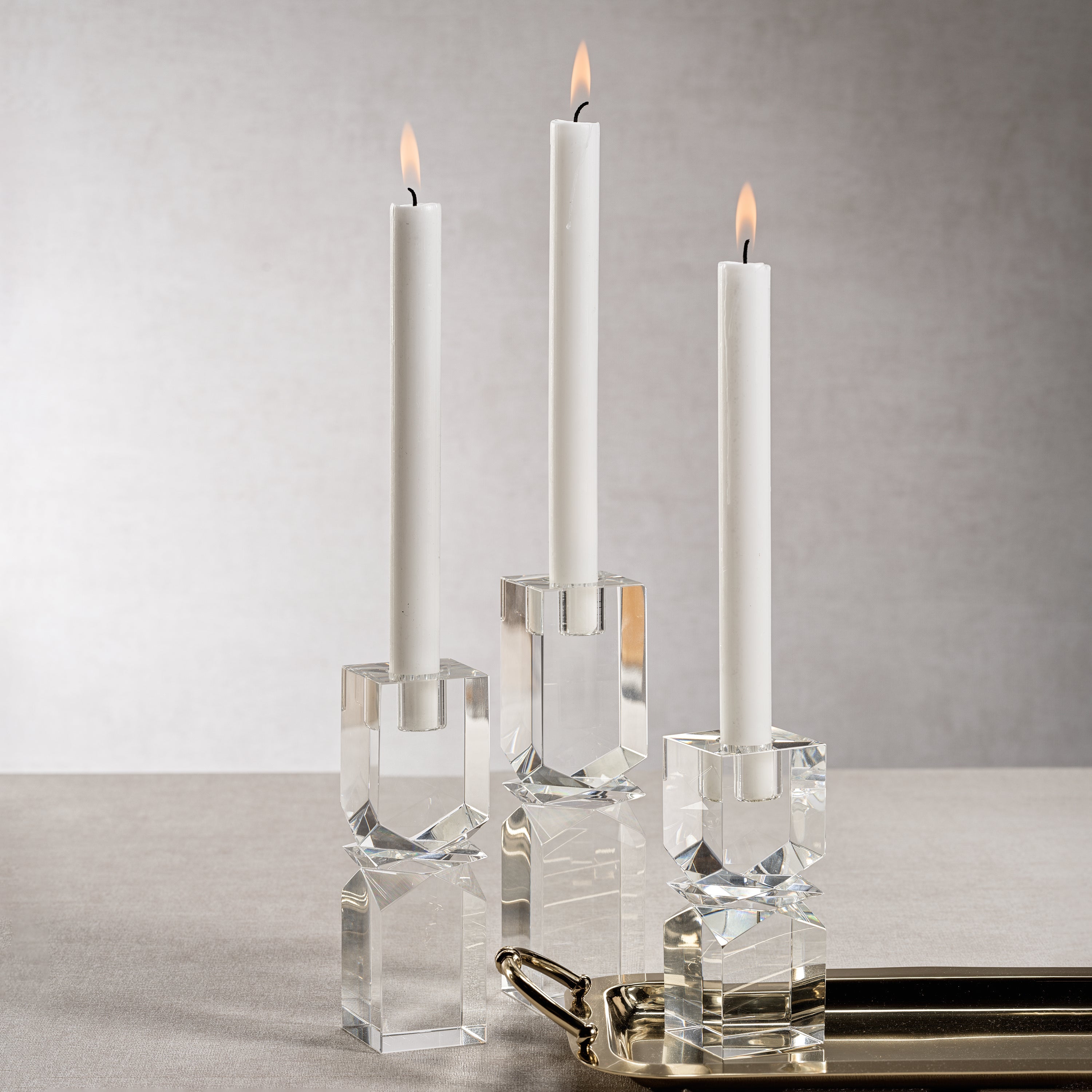 Vienna Artistry Crystal Candle Holder - Clear