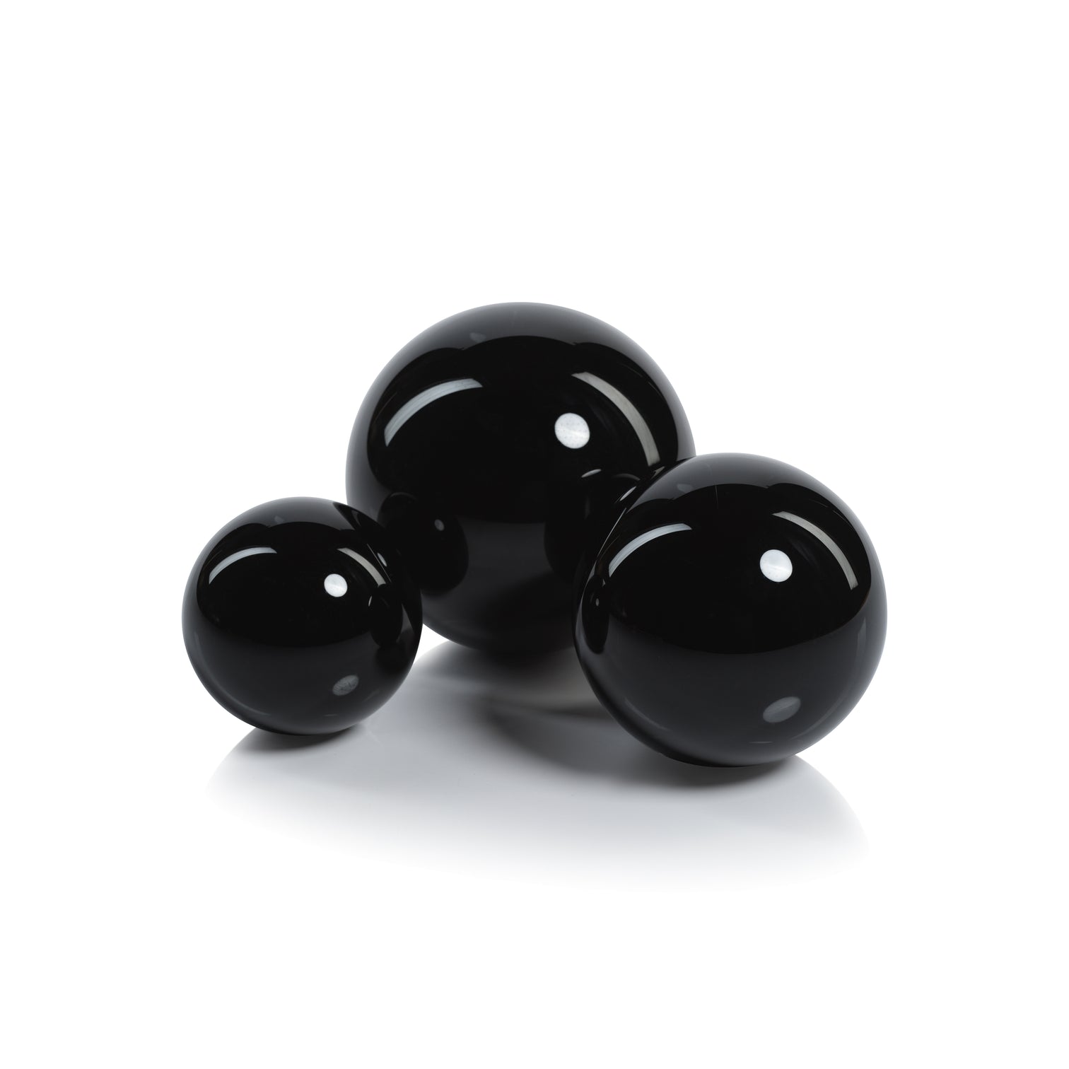 Noir Crystal Glass Fill Ball - Black