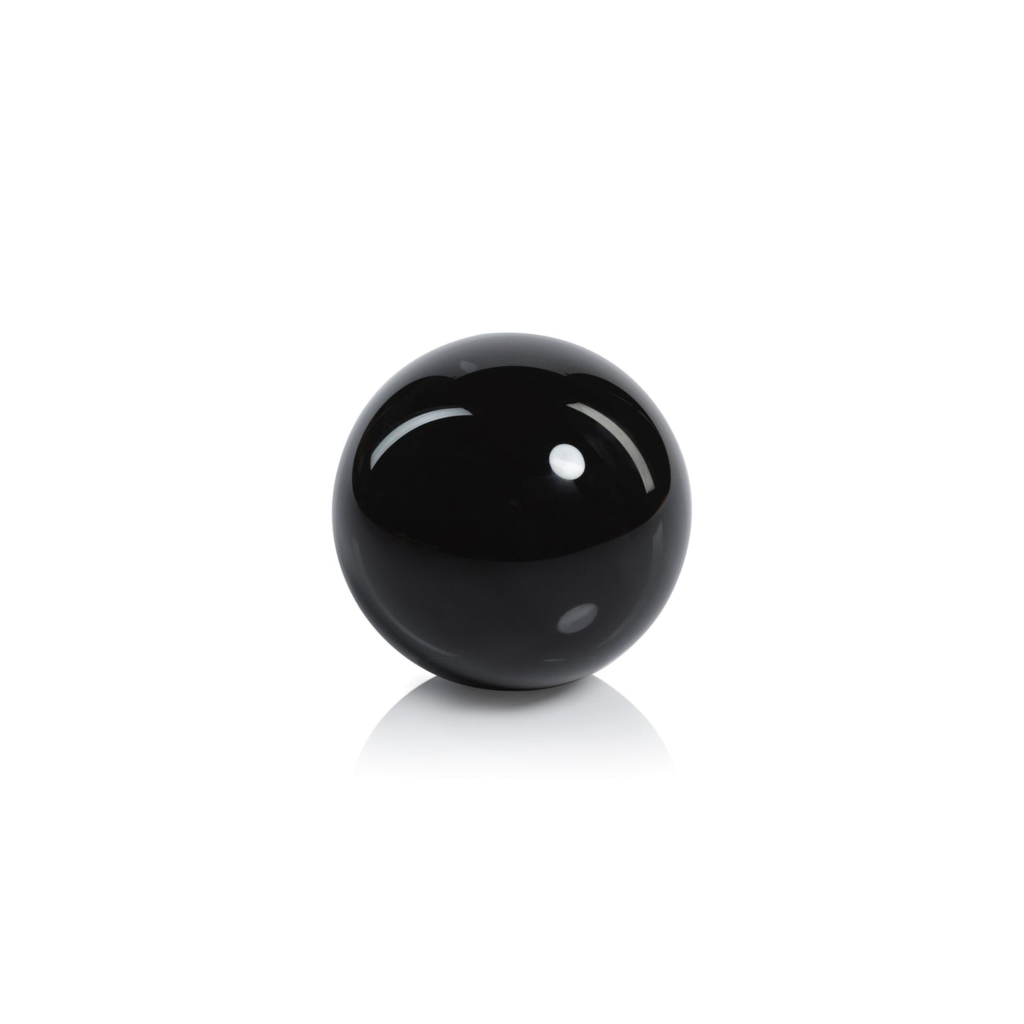 Noir Crystal Glass Fill Ball - Black - Decorative Accessories by Carlyle Avenue