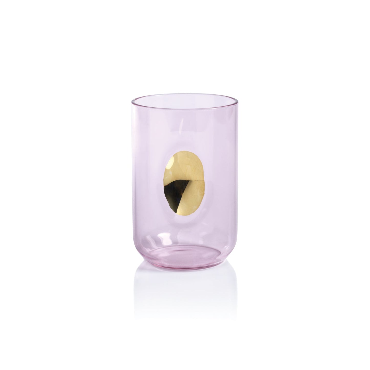 Aperitivo Tumbler with Gold Accent - Pink - Set of 4 - Glassware by Carlyle Avenue