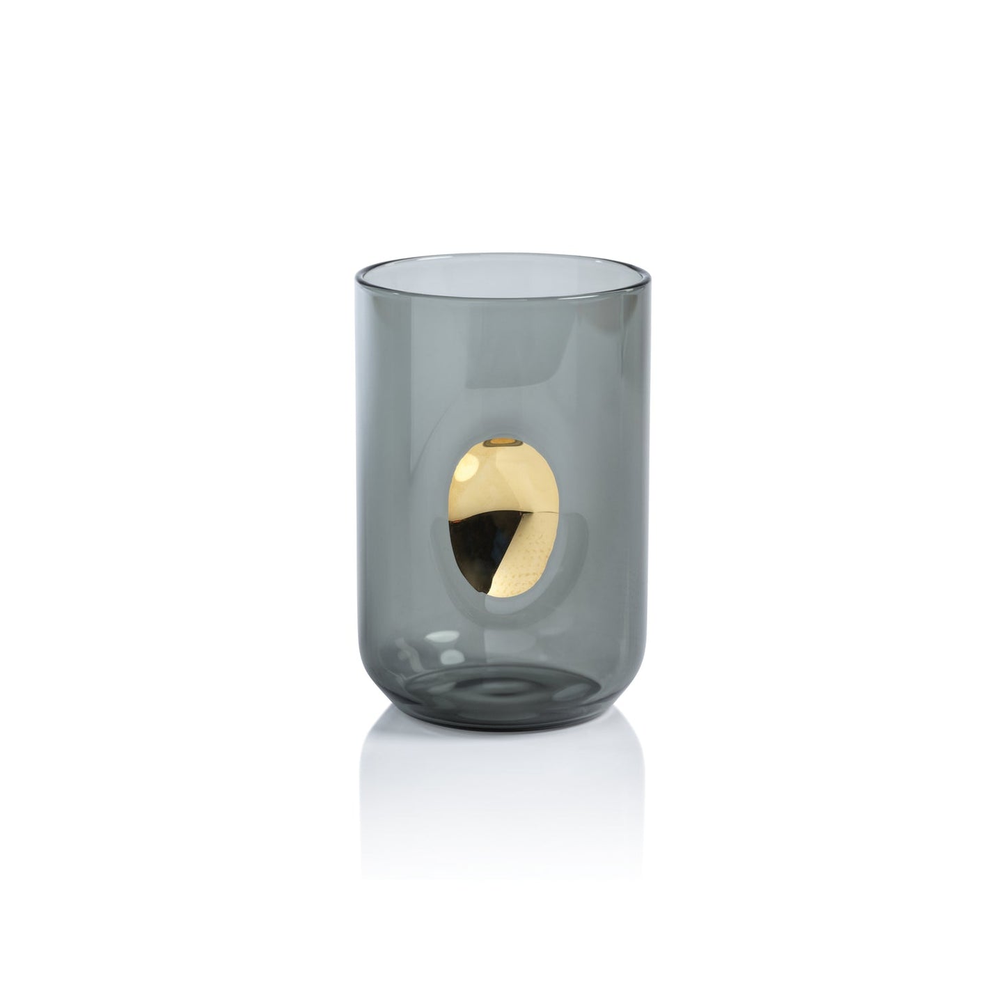 Aperitivo Tumbler with Gold Accent - Smoke - Set of 4 - Glassware by Carlyle Avenue
