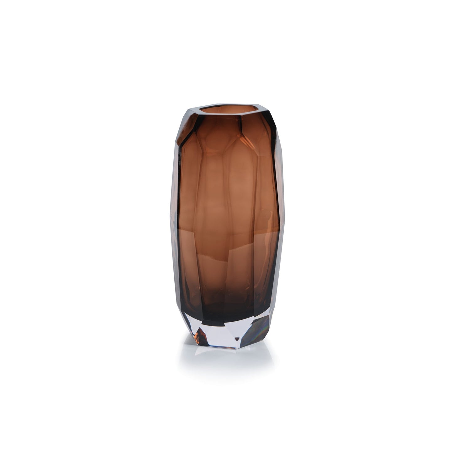 Imperial Glass Vase - Amber - Vases by Carlyle Avenue
