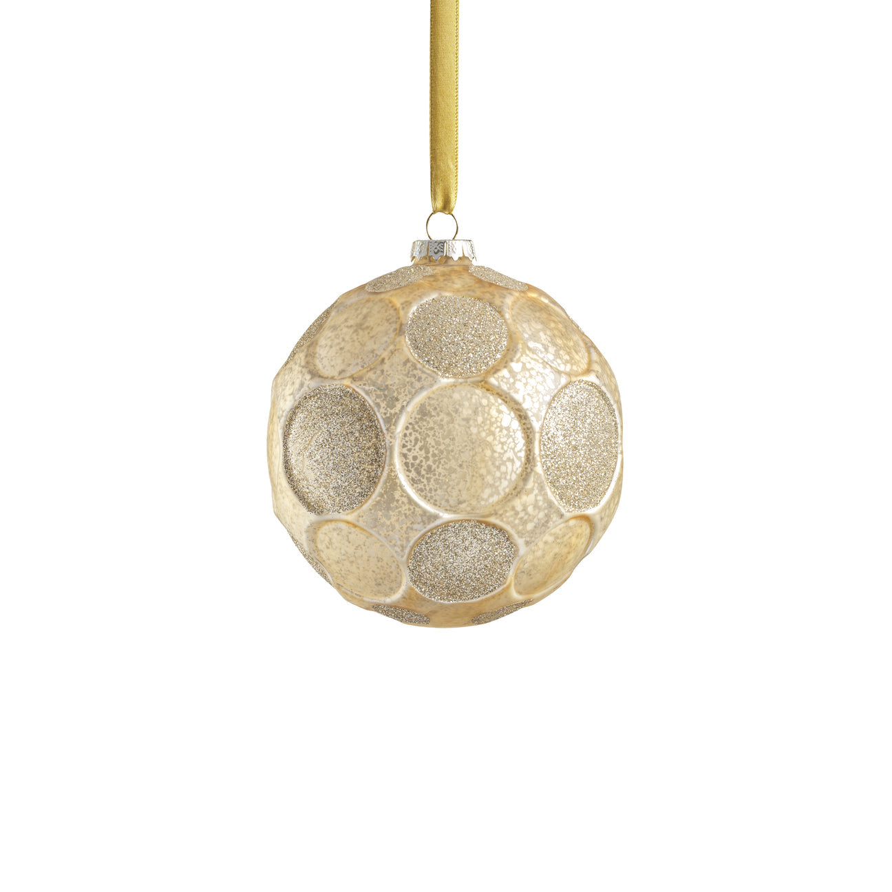 Matte Frosted Whisper Glass Ornament - Gold - Ornaments by Carlyle Avenue