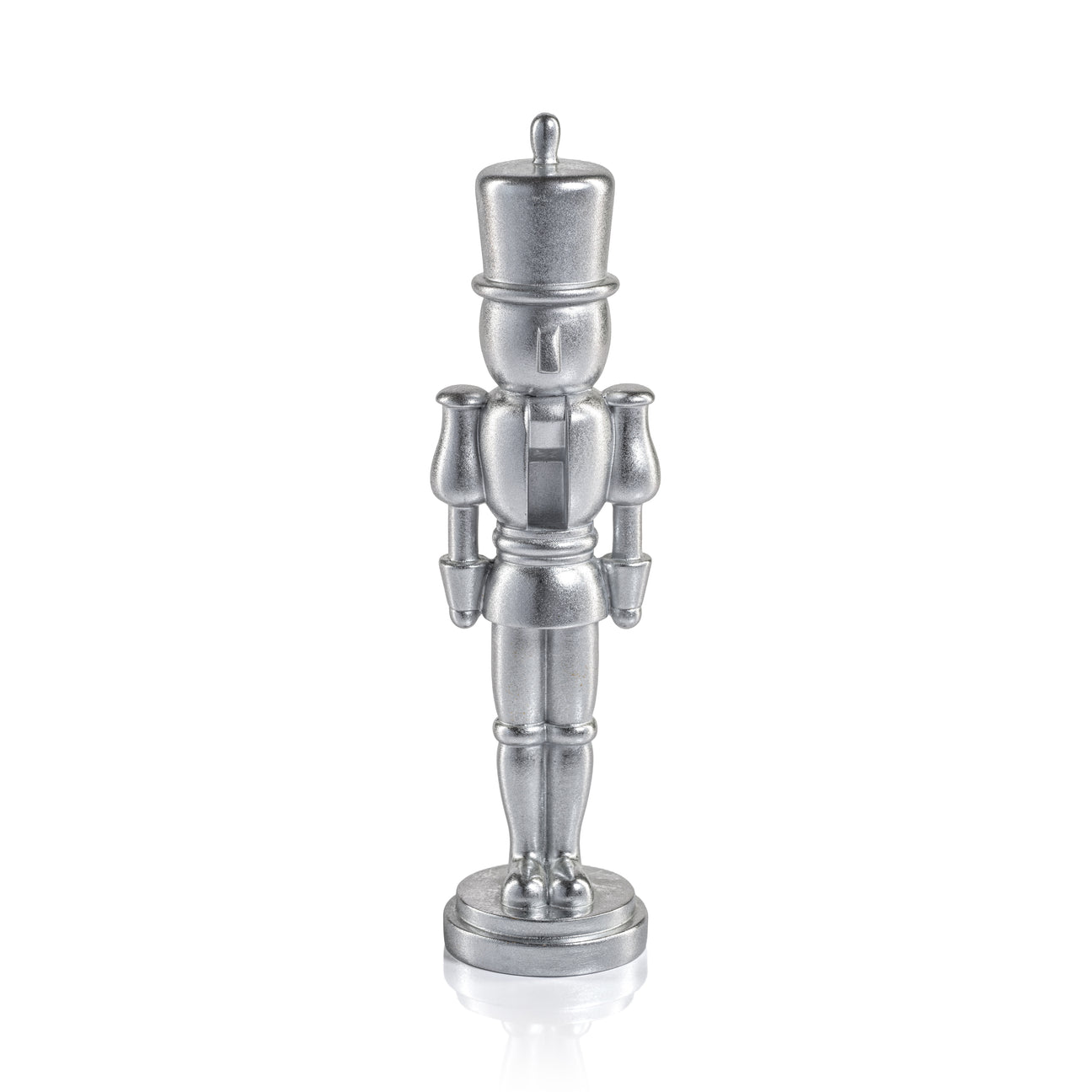 Metallic Decorative Nutcracker - Silver - Christmas Decor by Carlyle Avenue