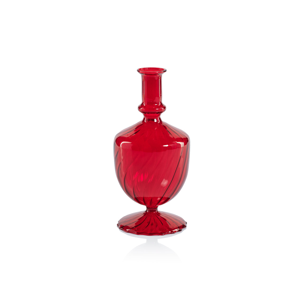 Venetian Spiral Vase - Red - Vases by Carlyle Avenue
