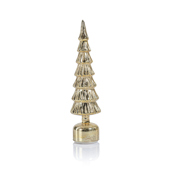 Alpine Rotating LED Tree - Antique Gold - Holiday Decor by Carlyle Avenue