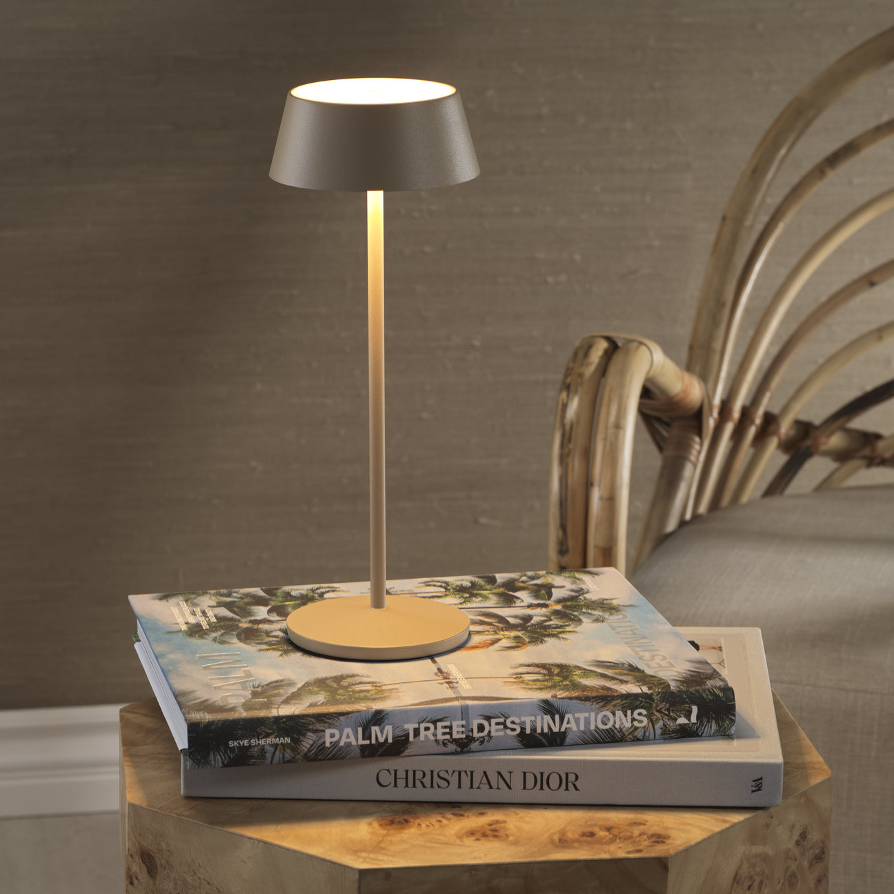 ANDRIA Rechargeable Table Light - Light Taupe - by Carlyle Avenue