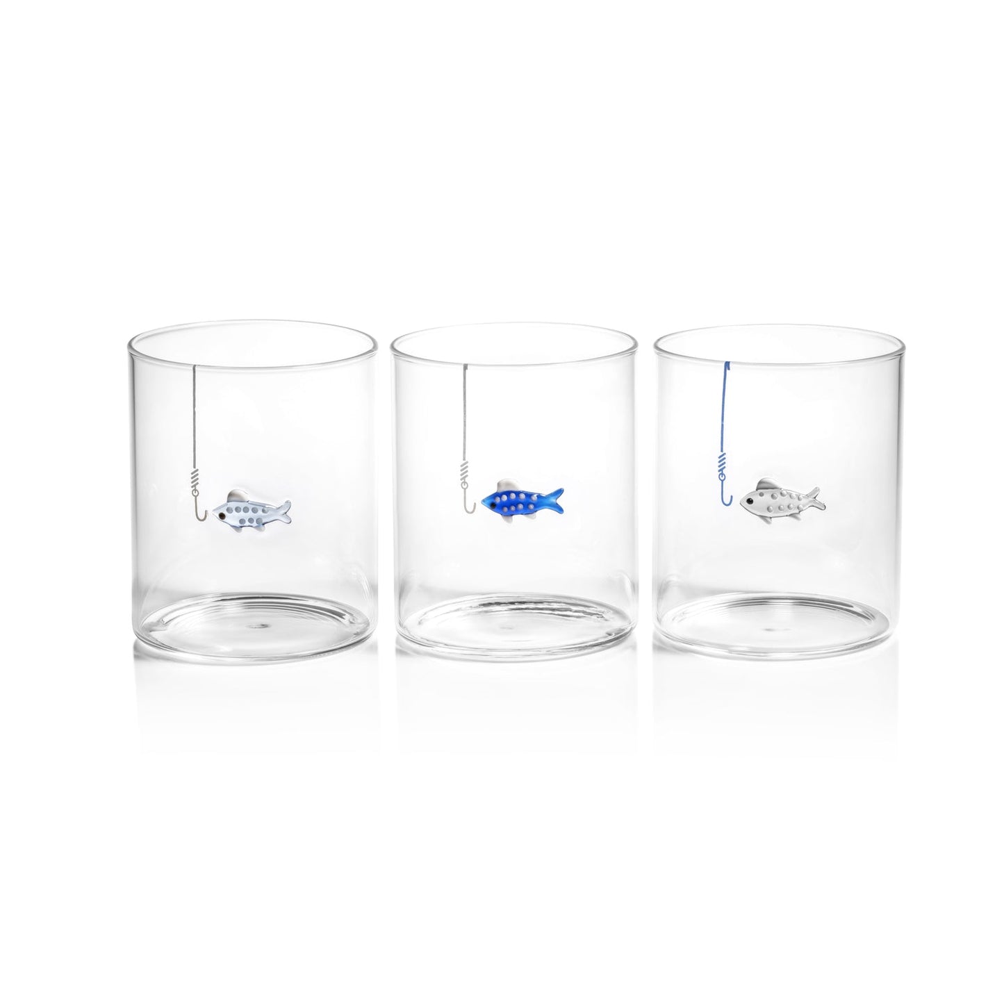 Tidal Sip Glass Tumbler - Set of 3 Assorted - Drinkware Sets by Carlyle Avenue