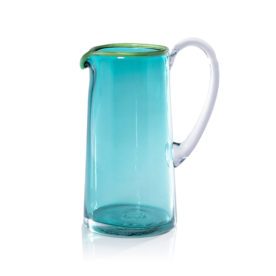 Lagoon Juice Pitcher -Azul, Green and Clear - Serveware by Carlyle Avenue