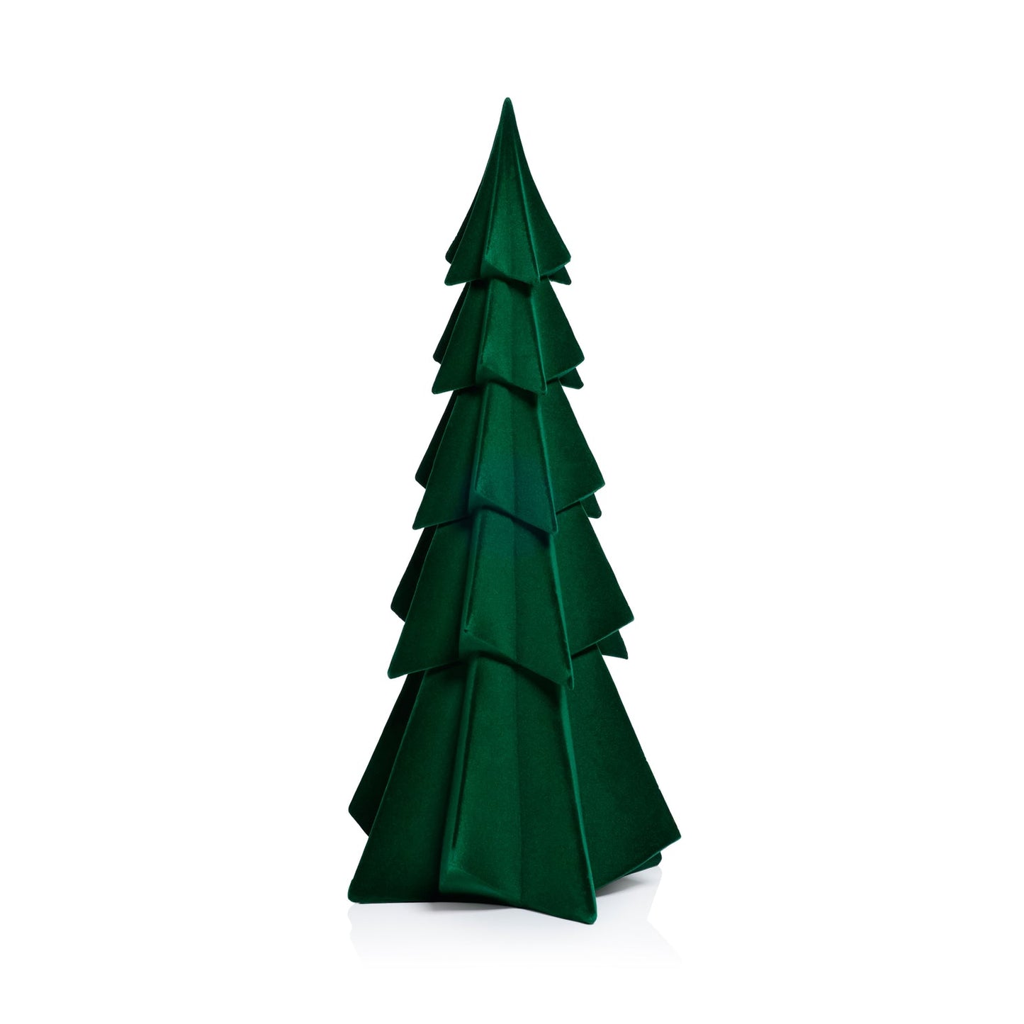 Flocked Green Tree, 15.5"