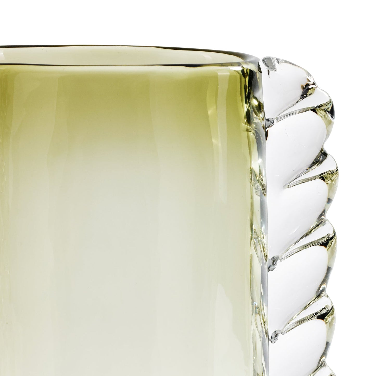 Vintage Braided Glass Vase - Green - CARLYLE AVENUE