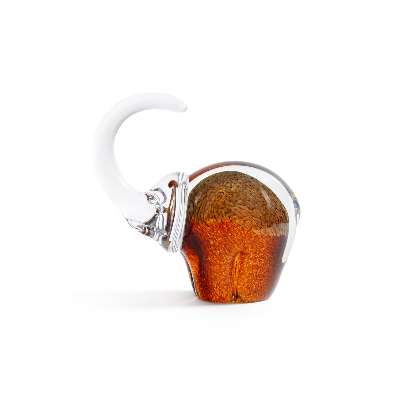Great Elephant - Golden Amber Glass - Decor by Carlyle Avenue