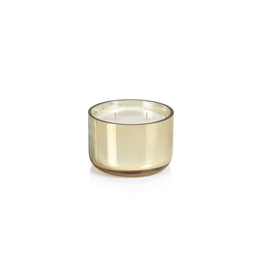 Siberian Fir Scented Candle Jar - Gold - Candles by Carlyle Avenue