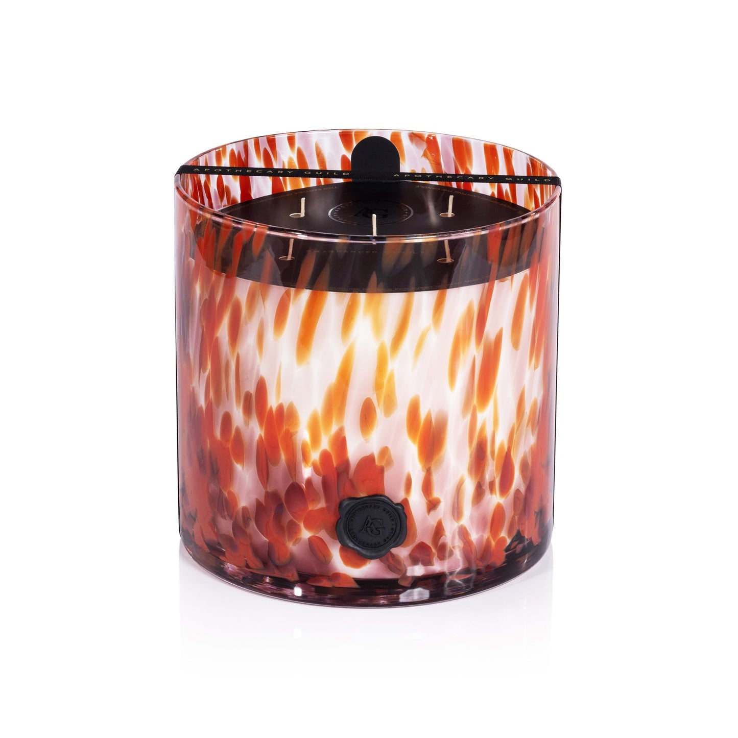 AG Opal Glass Candle - Red - Cardamom Negroni - Candles by Carlyle Avenue