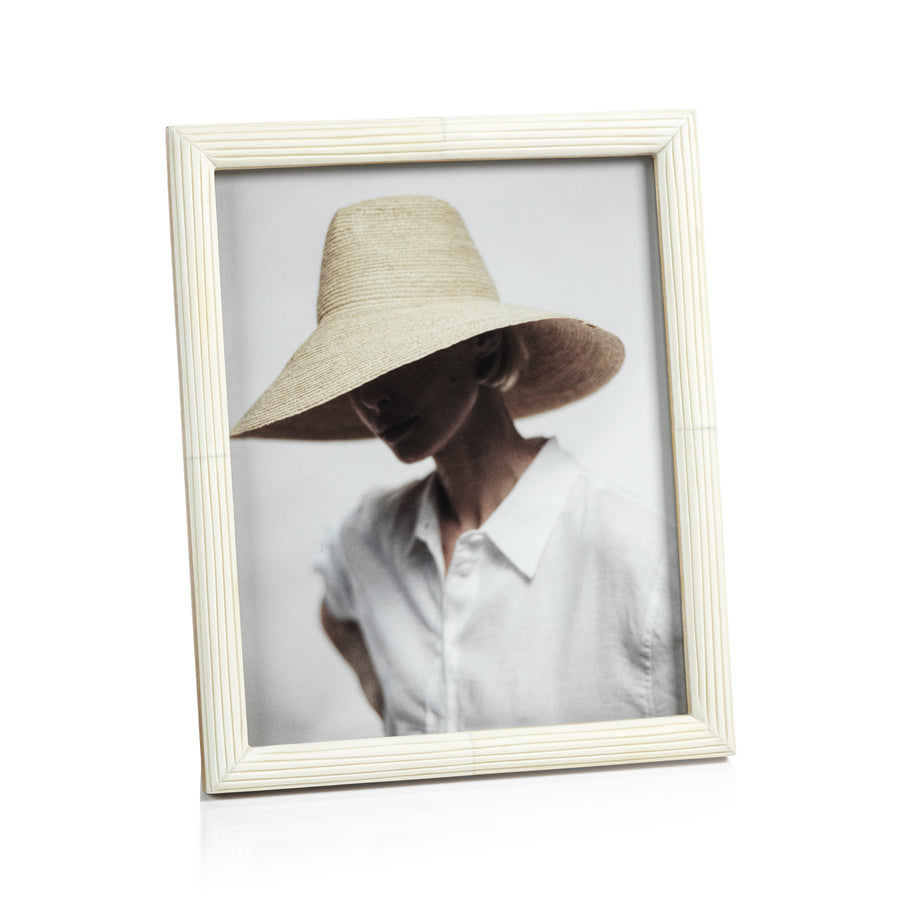 Palomar Etched White Bone Photo Frame - Picture Frames by Carlyle Avenue