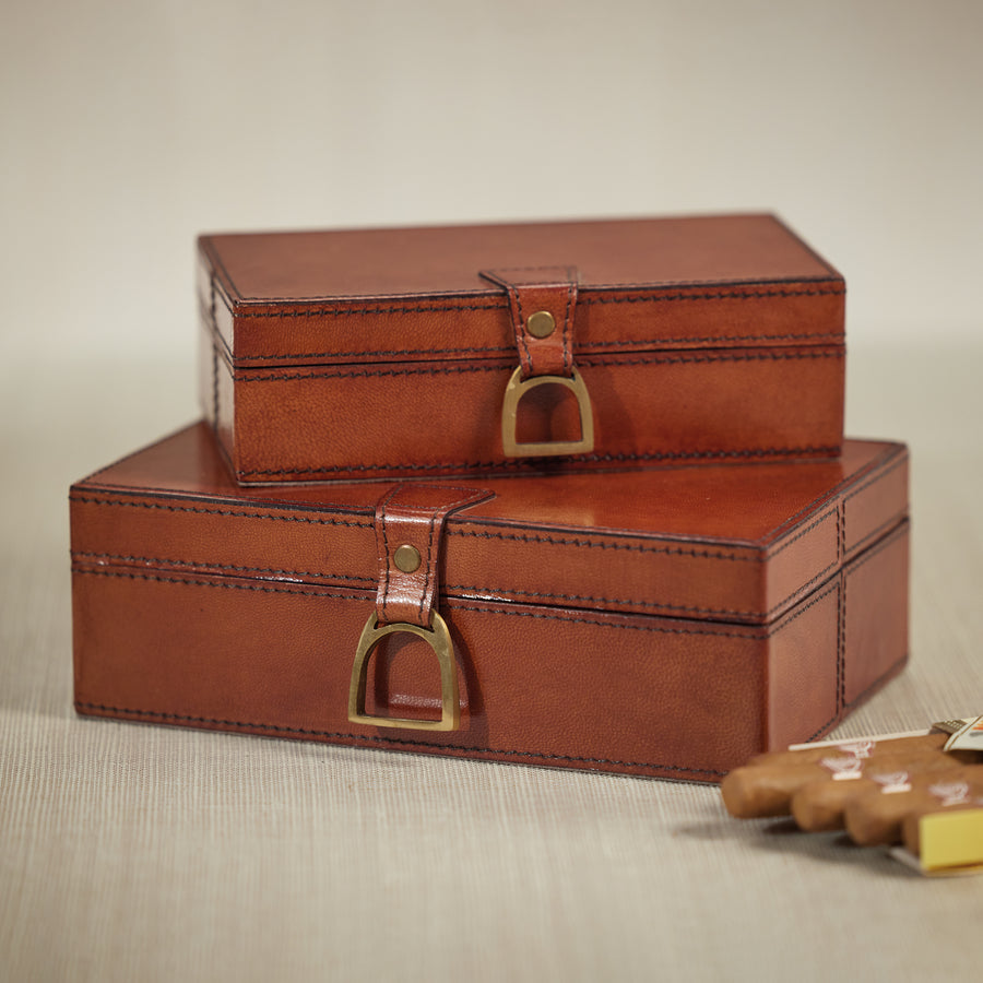 box backpack leather rectangle The Connaught Leather Box