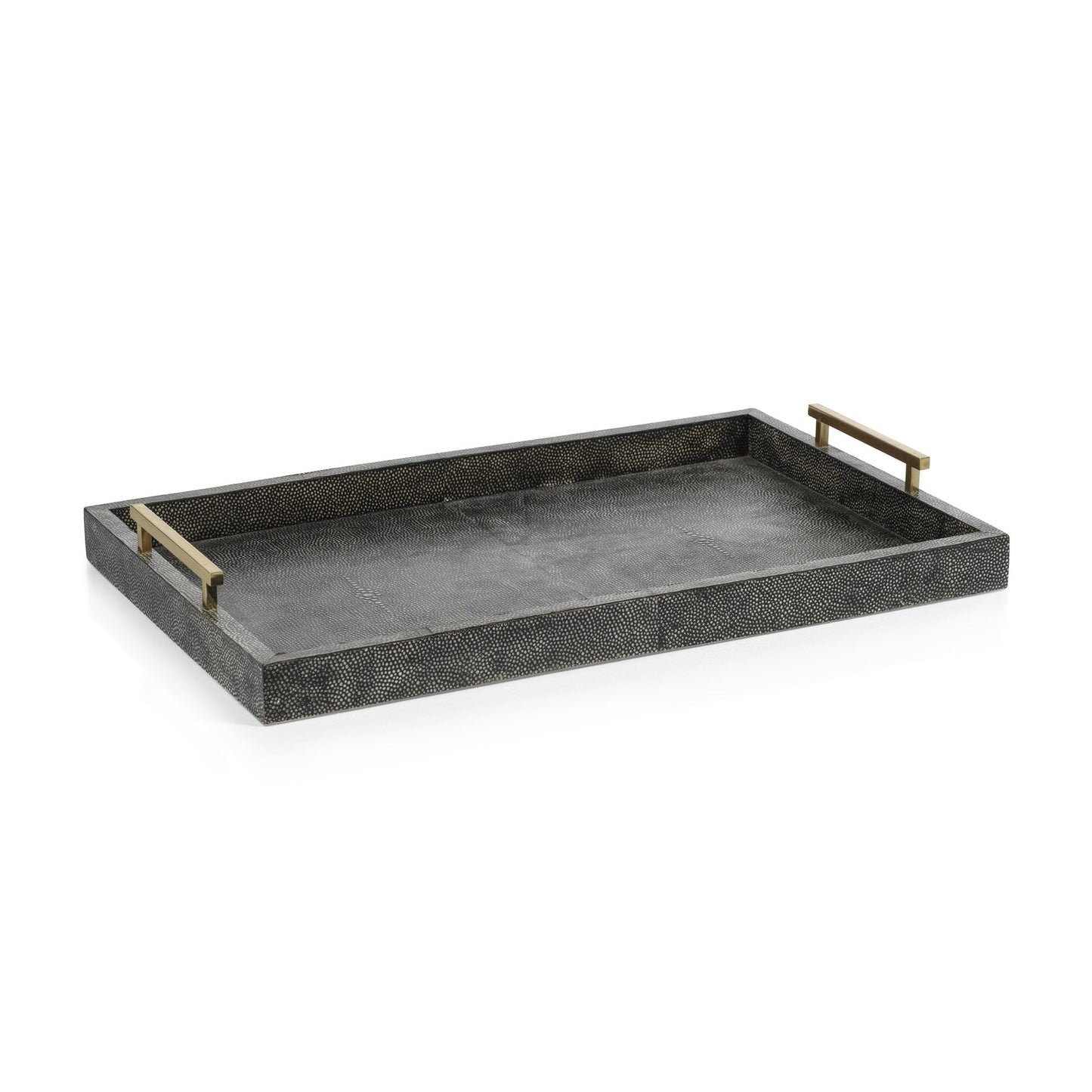 Nika Shagreen Leather Bar Tray - Trays by Carlyle Avenue