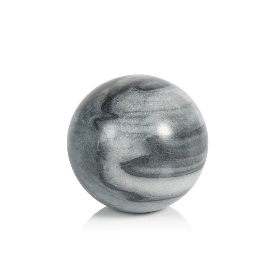 Marble Fill Ball - Gray - Decorative Accessories by Carlyle Avenue