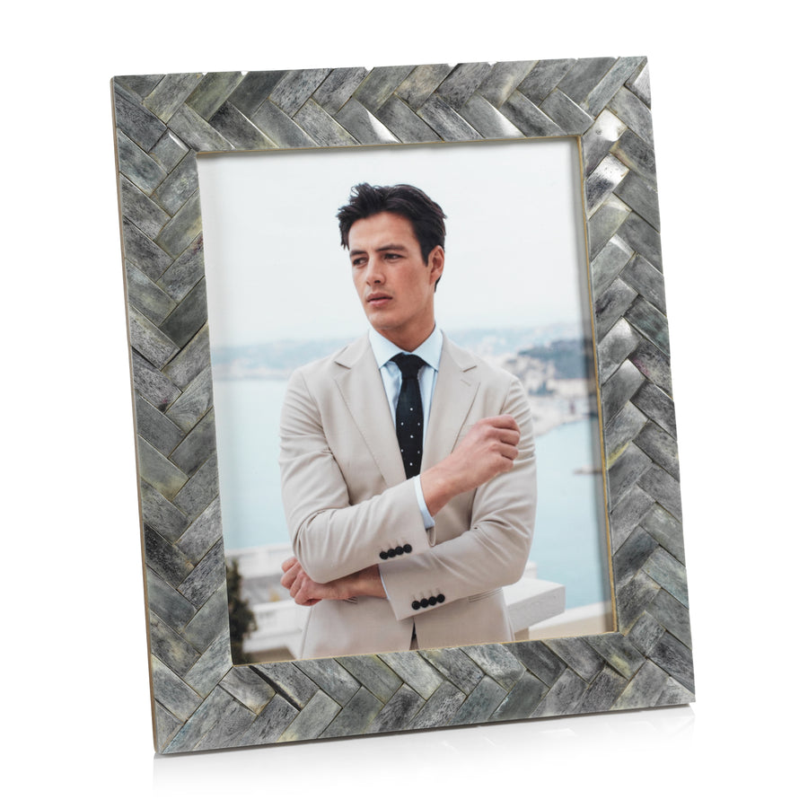 Mayfair Woven Bone Photo Frame - Picture Frames by Carlyle Avenue