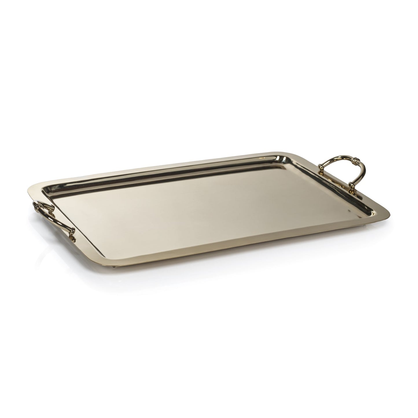 Manetta Steel & Brass Tray - Polished Gold - 5 sizes - Trays by Carlyle Avenue