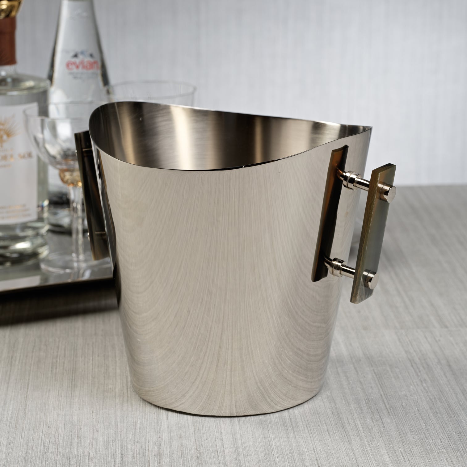 The Berkeley Wine Cooler / Ice Bucket with Horn Handles - Small