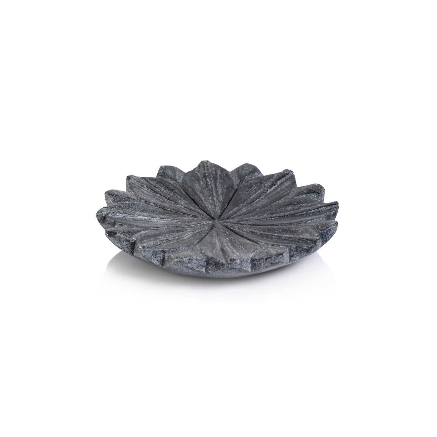 Lotus Marble Dish - Grey - Soap Dish by Carlyle Avenue