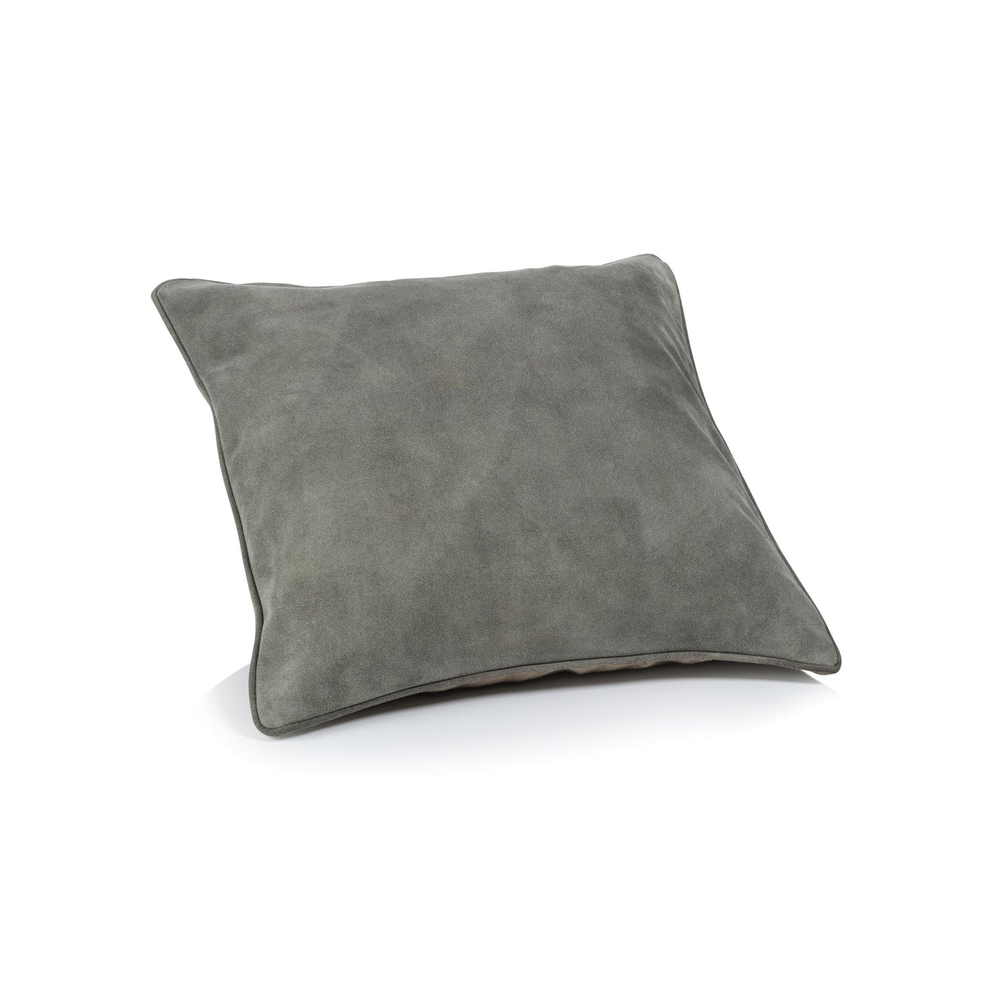 Suede Linen Blend Accent Pillow - Shoreline Gray - Throw Pillow by Carlyle Avenue
