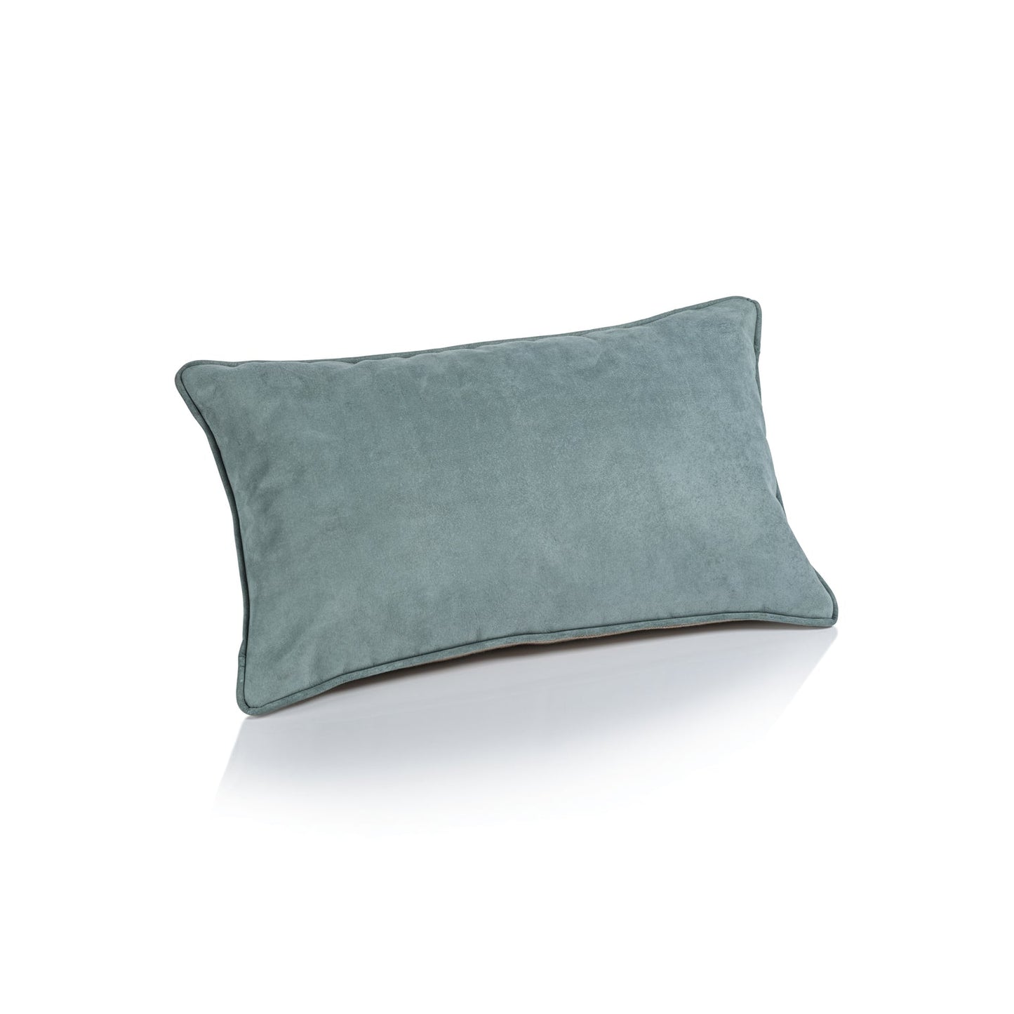 Suede Linen Blend Accent Pillow - Côte d'Azur Blue - Throw Pillow by Carlyle Avenue